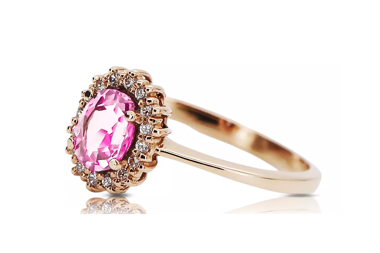 Vintage Ring Amethyst Original Vintage 14K Rose Gold crc009r Vintage Ring Amethyst Original Vintage 14K Rose Gold crc009r